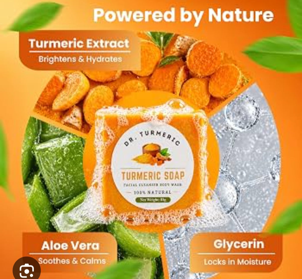 Tallow soap bar and turmeric soap bar bundle