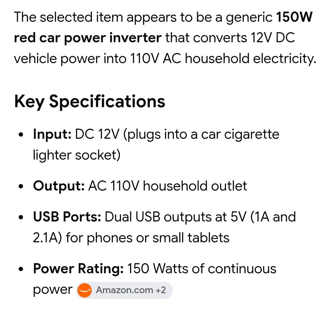 150w power inverter