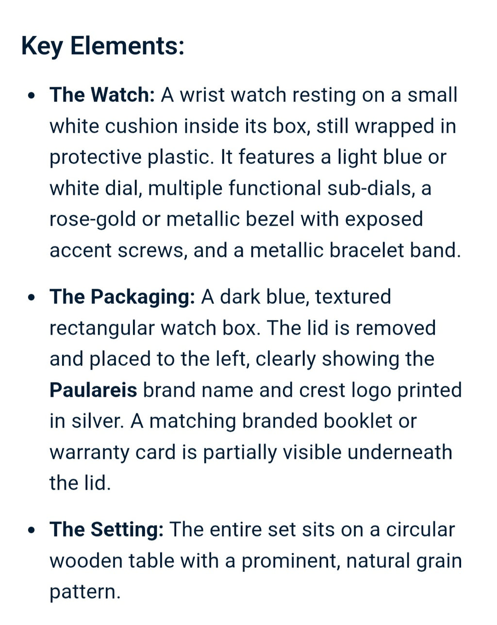 Paulareis watch
