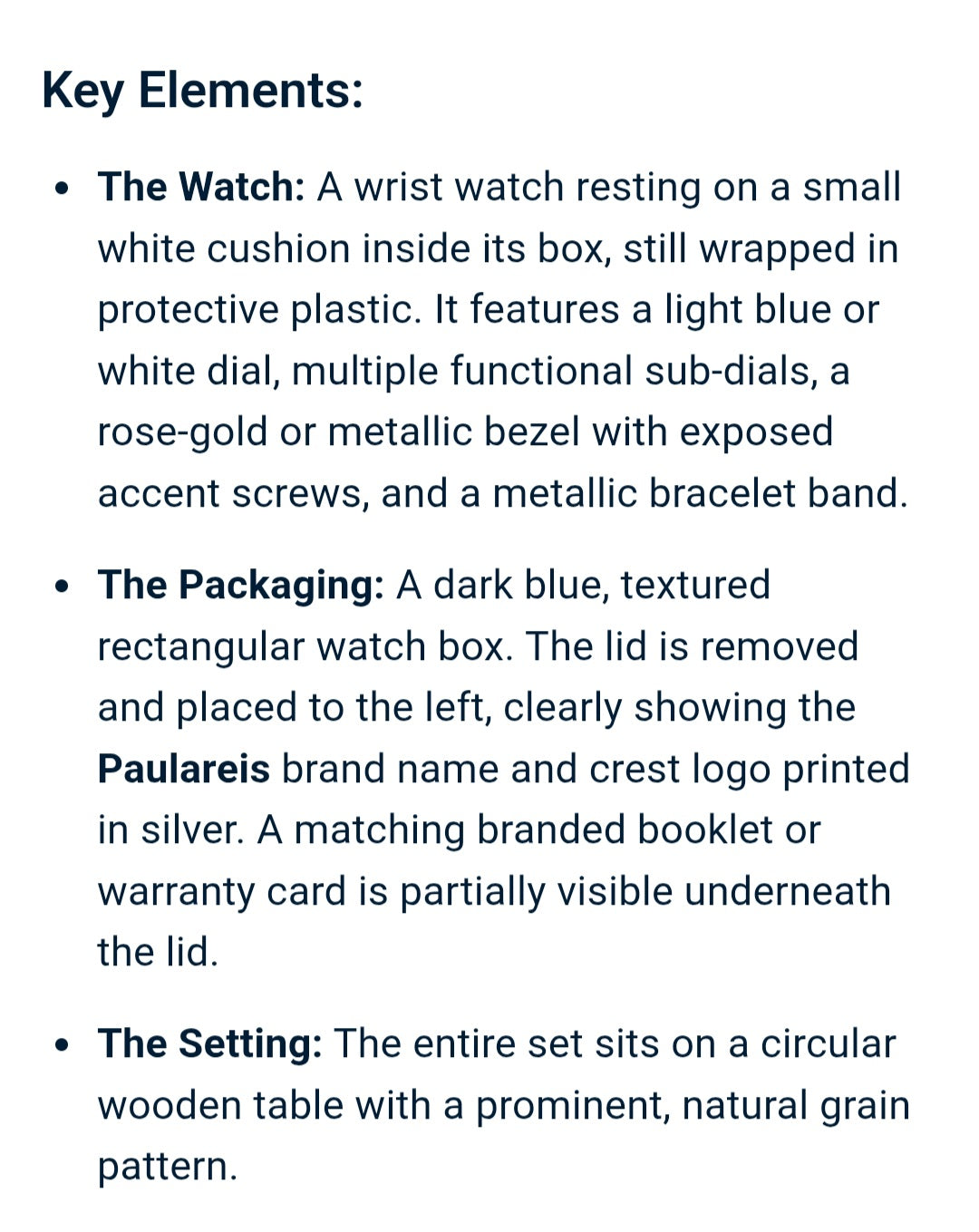 Paulareis watch