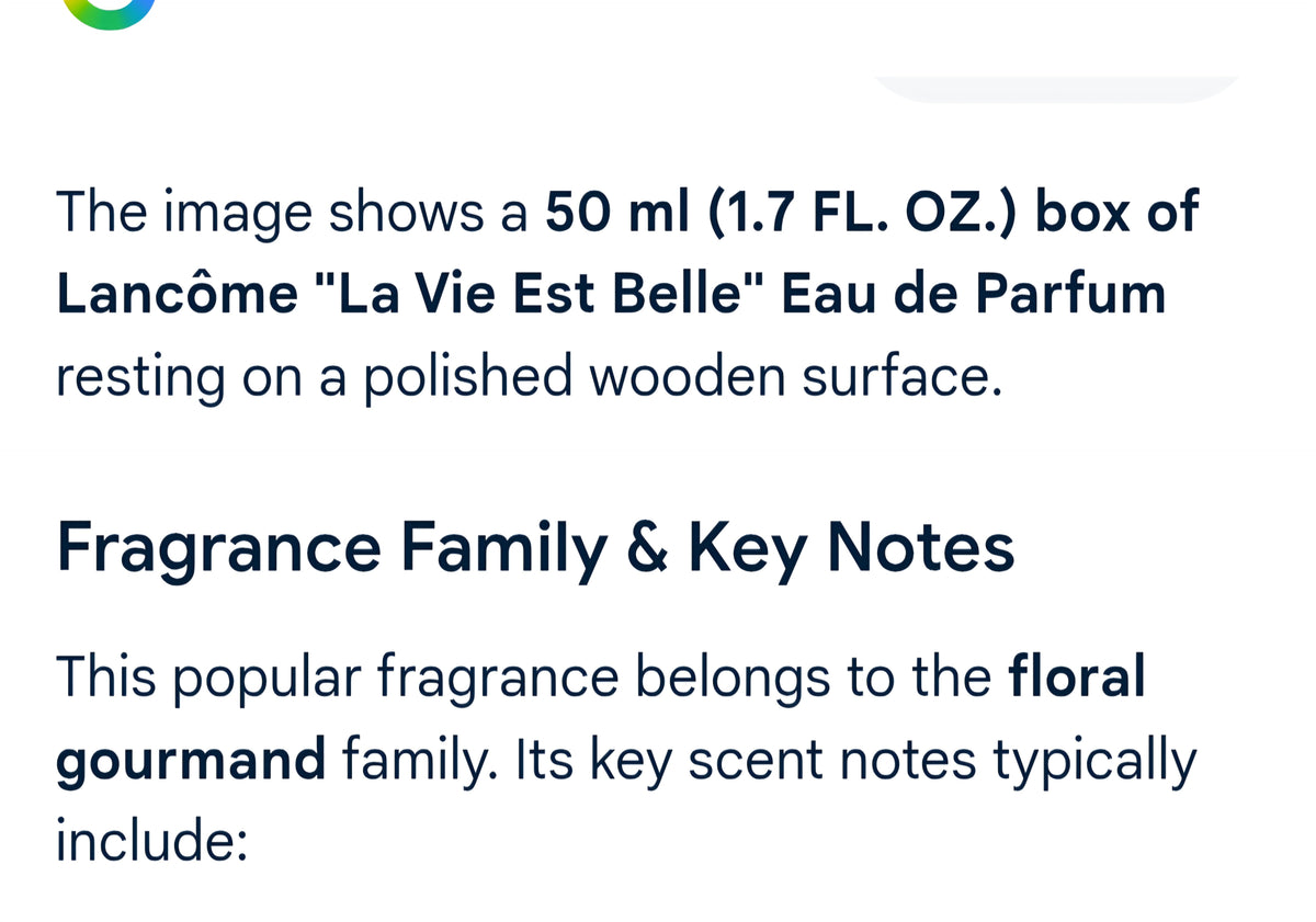 La Vie est belle Lancome Paris 1.7fl oz