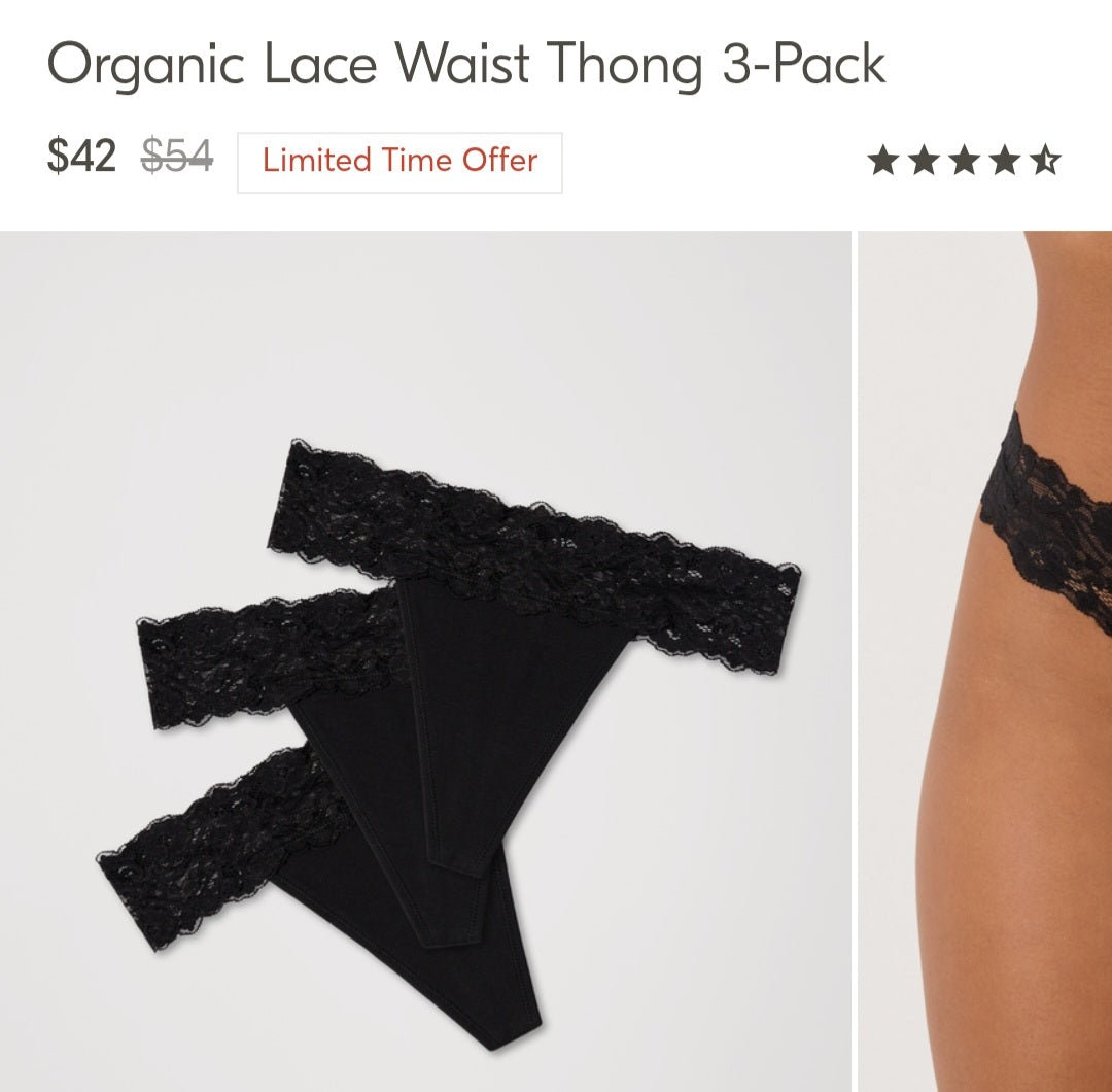 PACT BRAND THONG BUNDLE DEAL 14 PAIR ONE PRICE SIZE SMALL