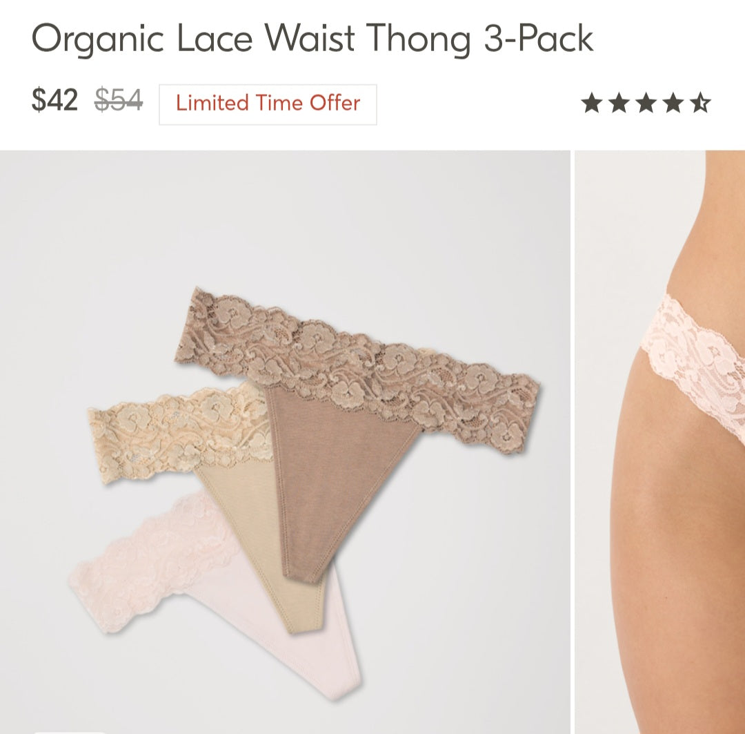 PACT BRAND THONG BUNDLE DEAL 14 PAIR ONE PRICE SIZE SMALL