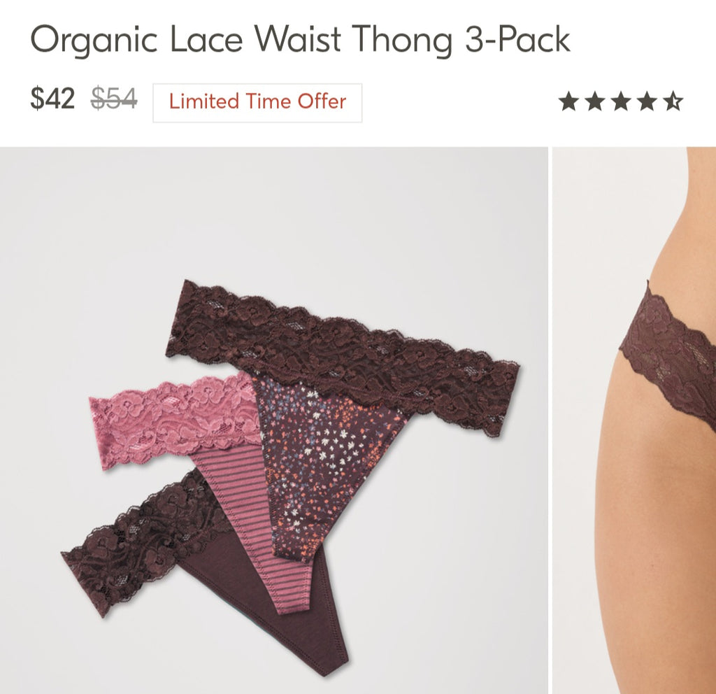PACT BRAND THONG BUNDLE DEAL 14 PAIR ONE PRICE SIZE SMALL