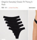 PACT BRAND THONG BUNDLE DEAL 14 PAIR ONE PRICE SIZE SMALL