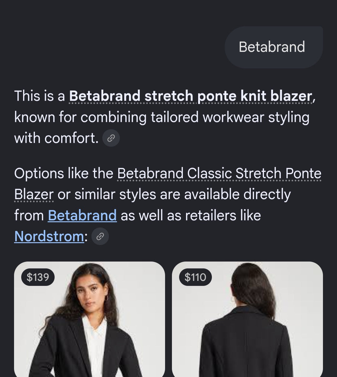 Betabrand stretch blazer / jacket