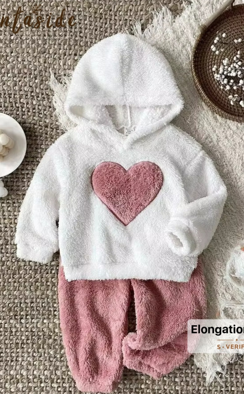 Zitlo 2 piece fluffy soft outfit 1 to 3 months size