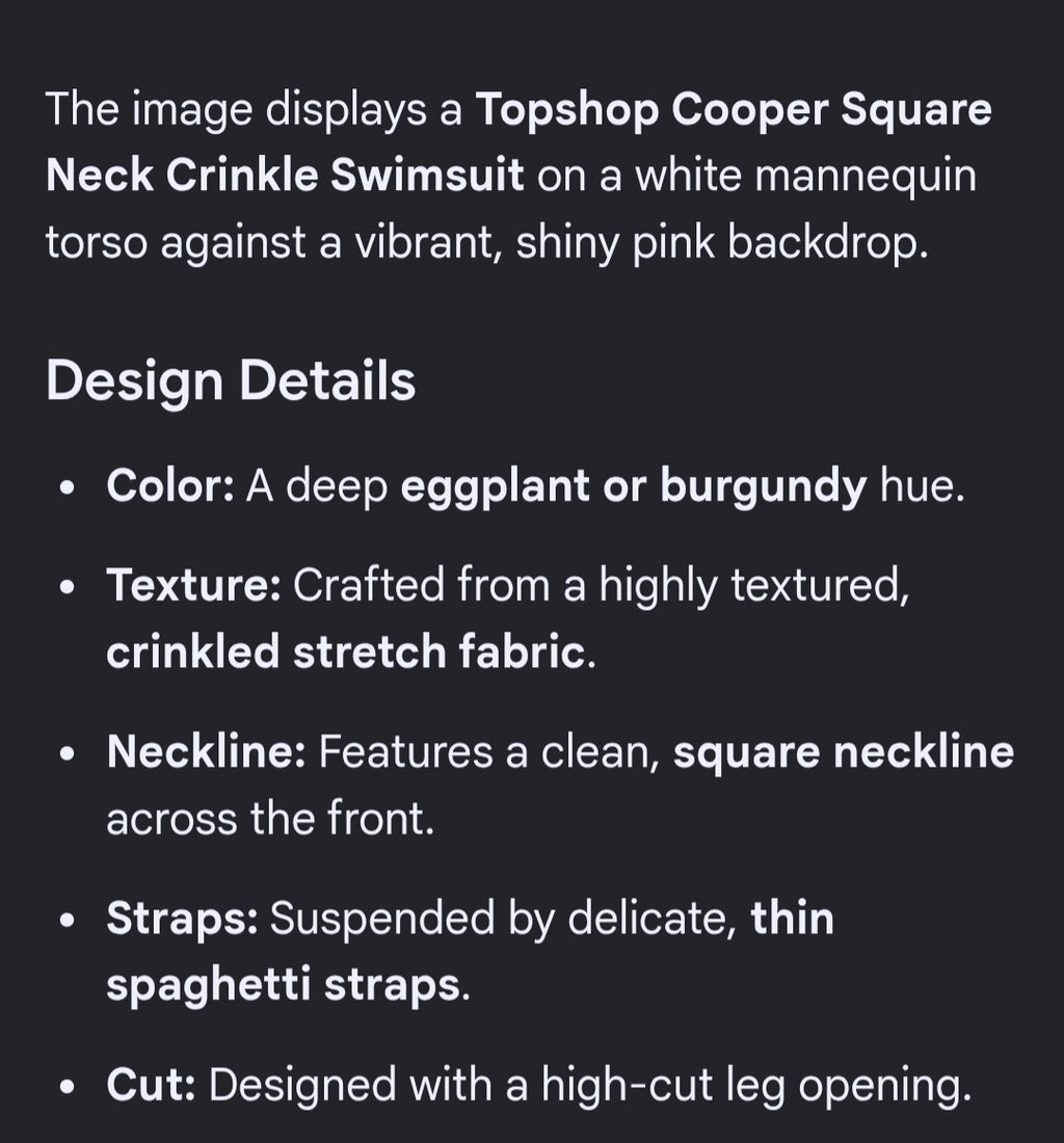 Topshop swimsuit brazil cut back