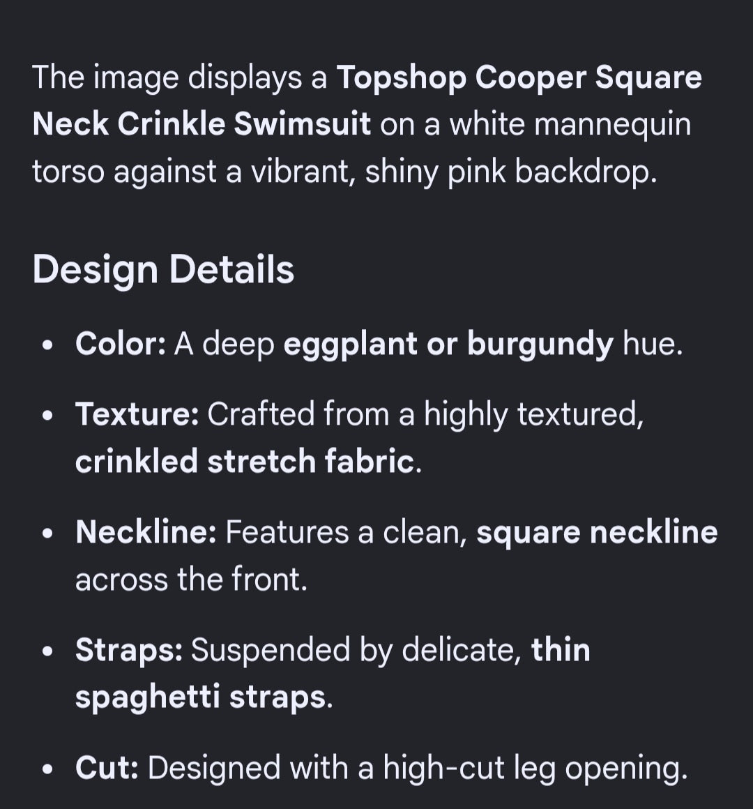 Topshop swimsuit brazil cut back