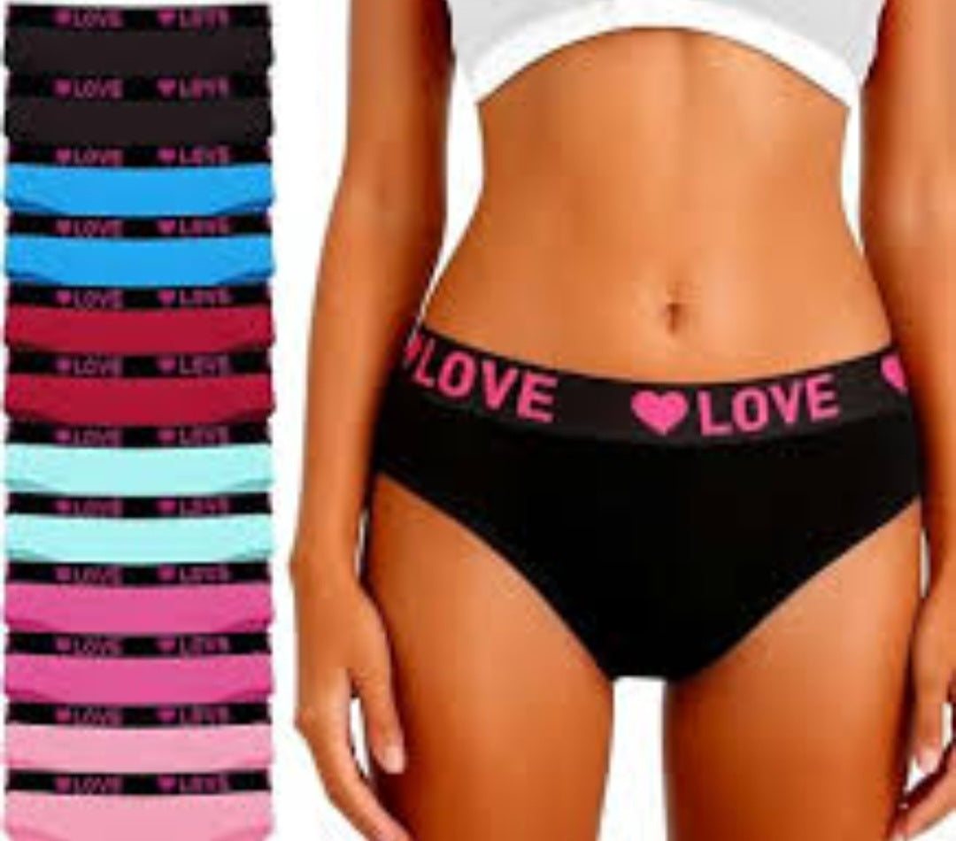 12 pair of thong underwear multi color size XLarge