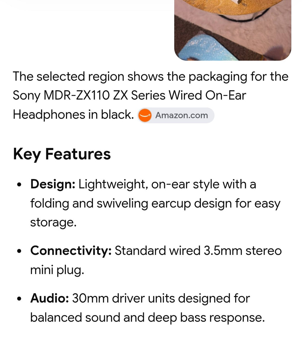 Sony MDR-ZX110 headphones