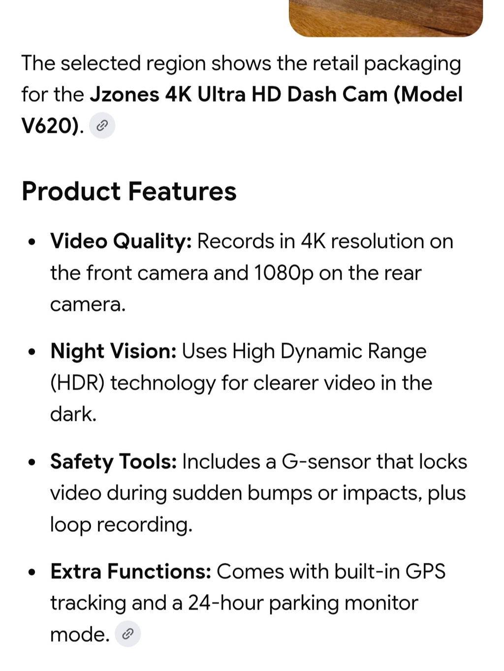 Dash Cam v620