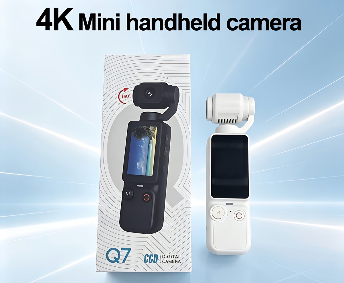 Mini handheld camera 4k color orange