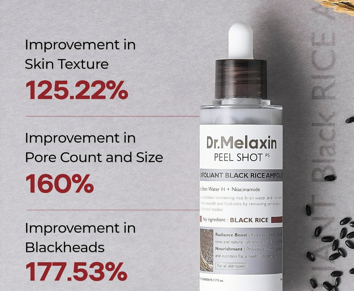 Dr.Melaxin peel shot exfoliating black rice ampoule