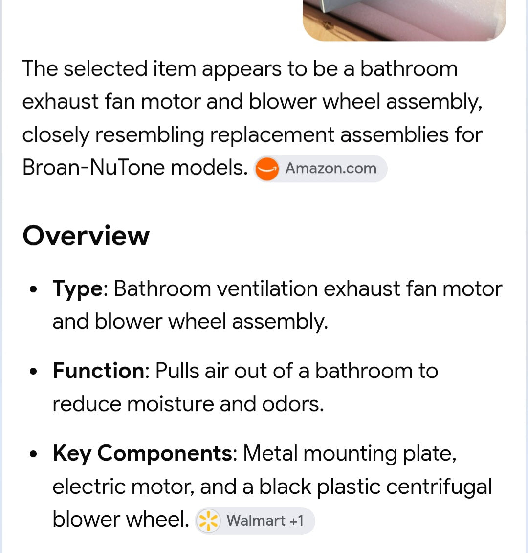 Bathroom vent fan
