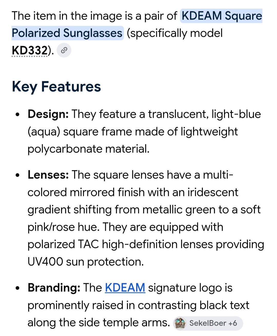 KDeam eyewear