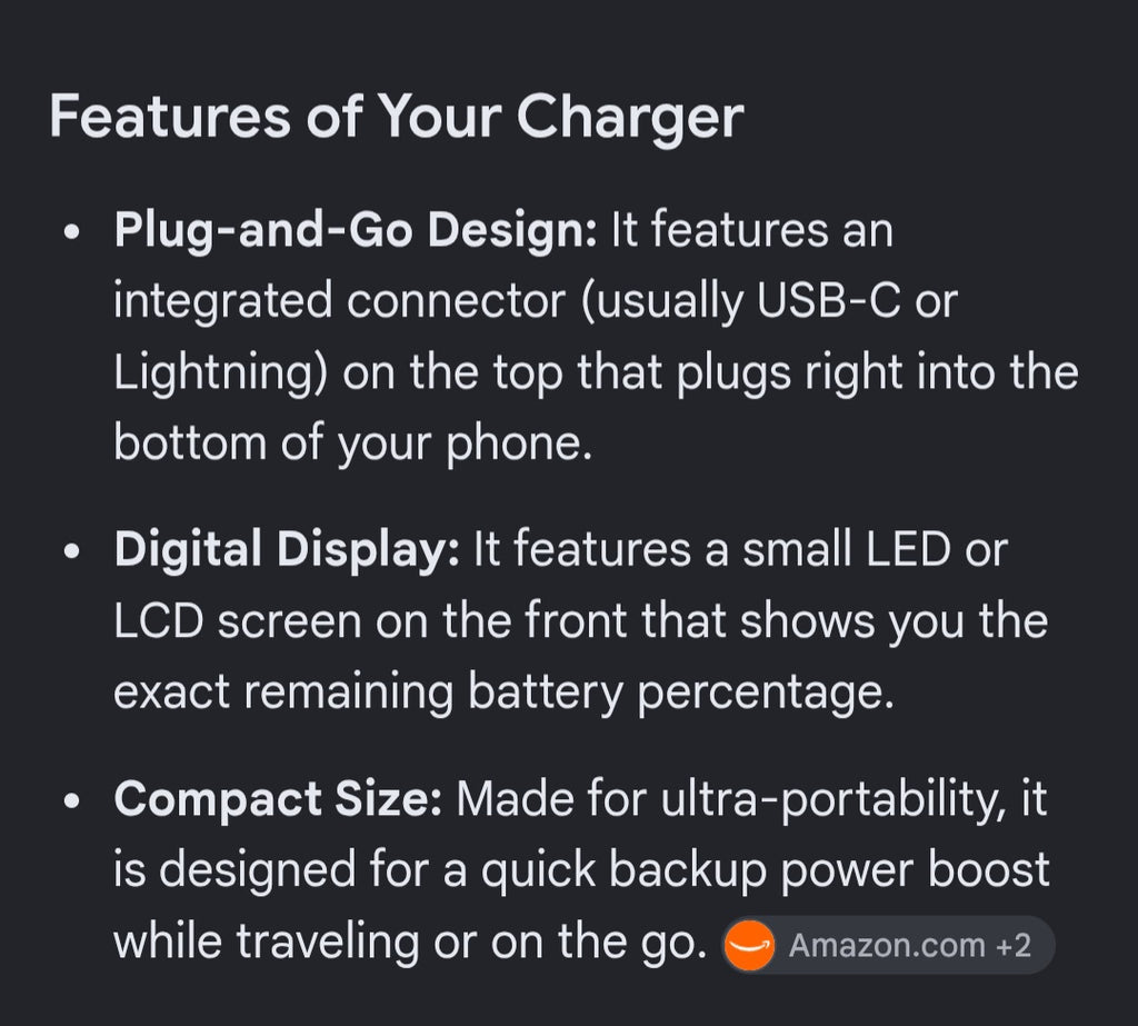 Digital mobile charger type C power bank