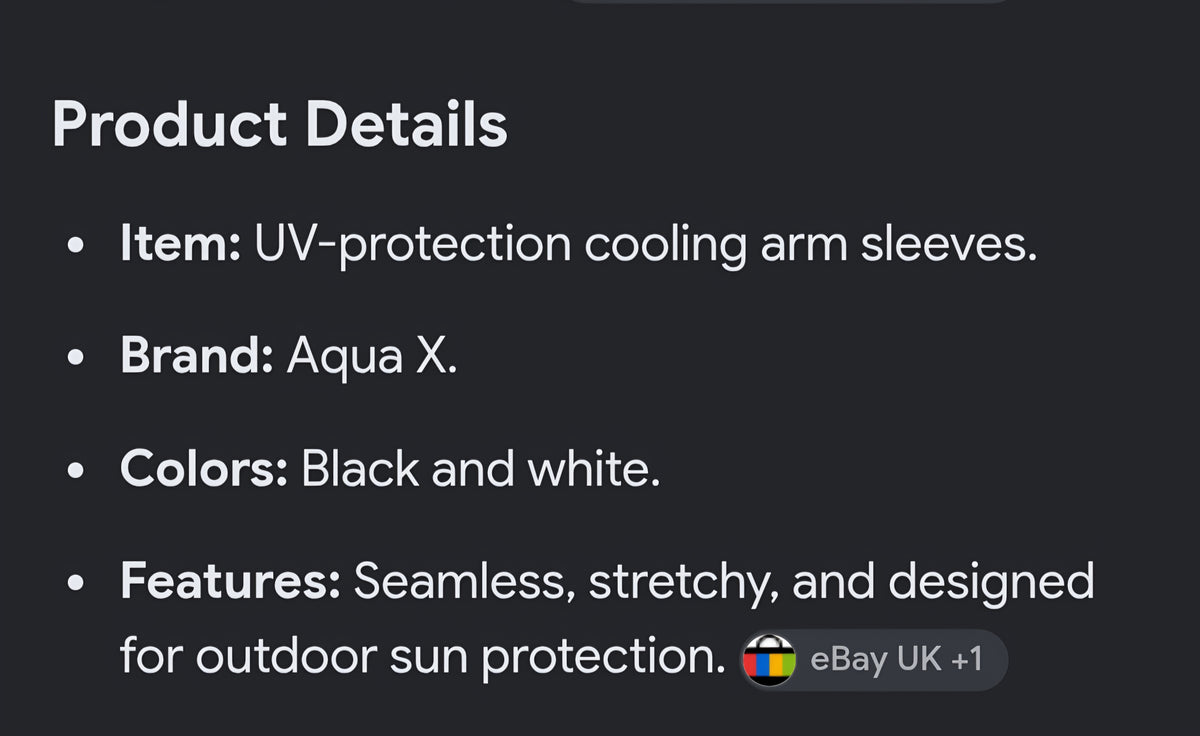 Aqua x arm sleeves 5 black 5 white pairs pack of 10 pair