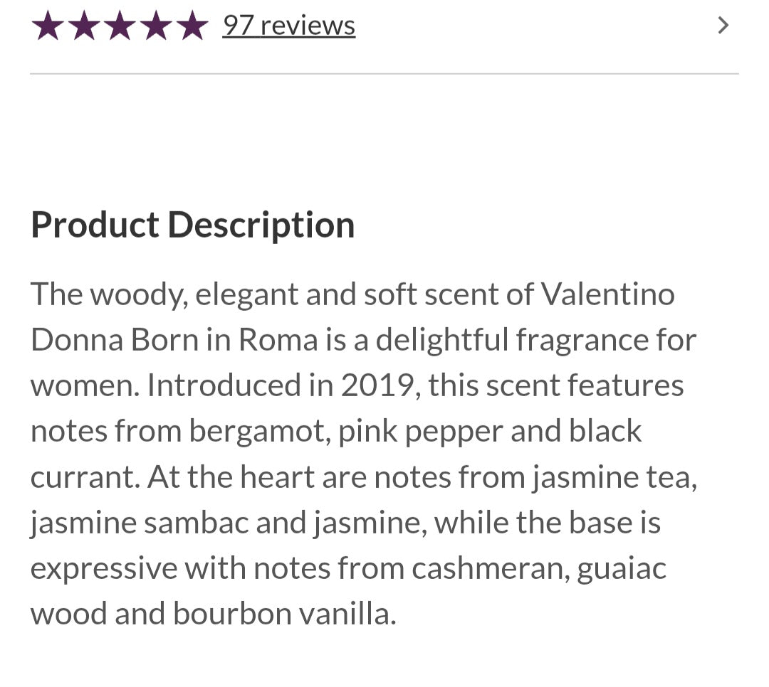 Valentino Born In Roma 3.4fl oz