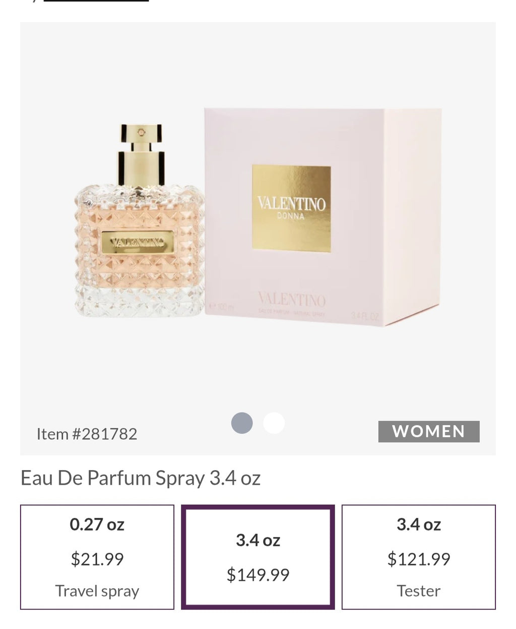 Valentino DONNA 3.4fl oz