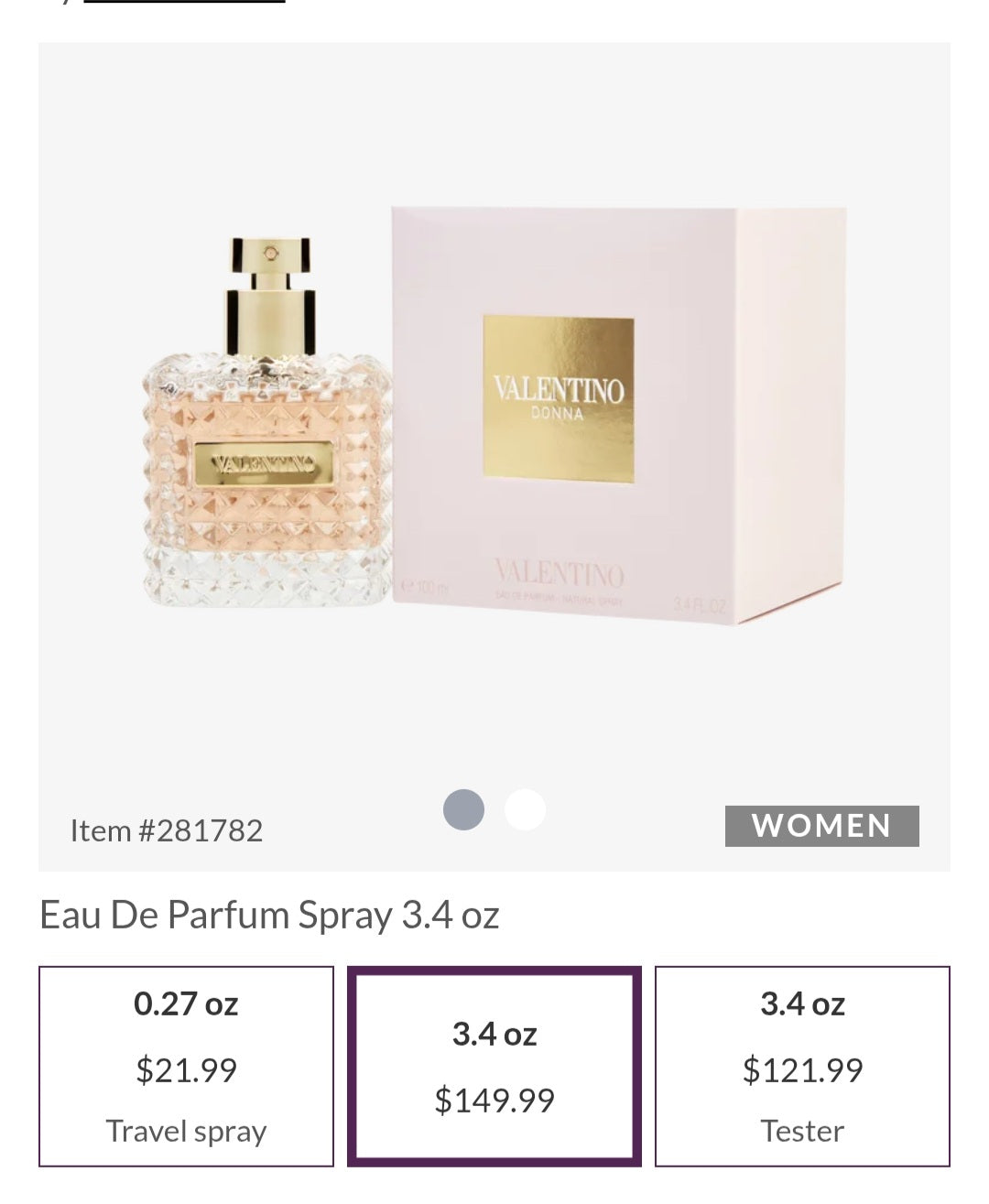 Valentino DONNA 3.4fl oz