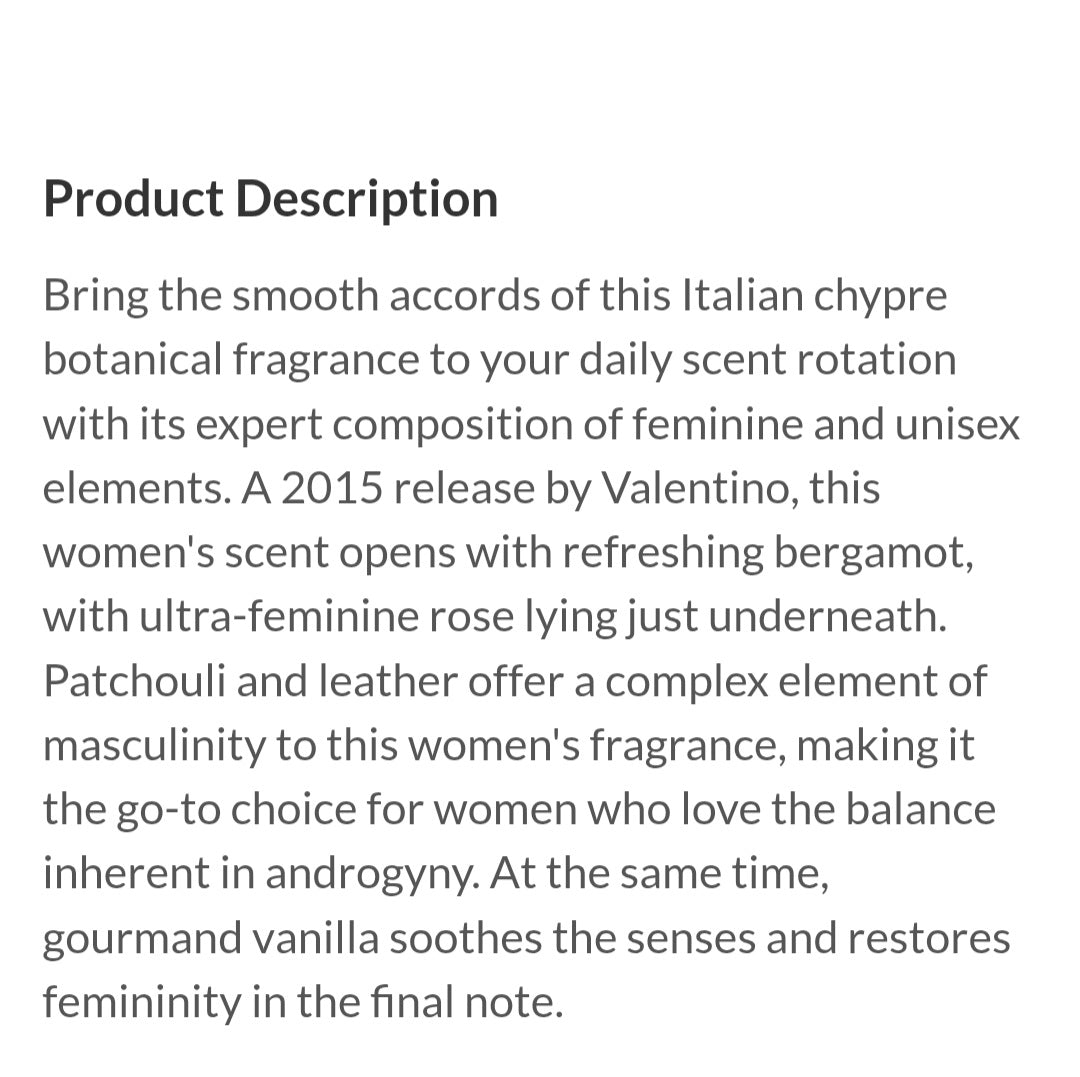 Valentino DONNA 3.4fl oz
