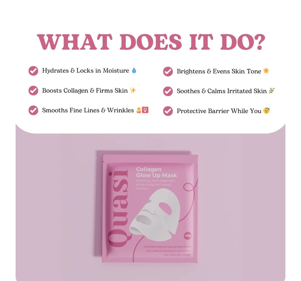 Quasi collagène glow up 4 pack mask