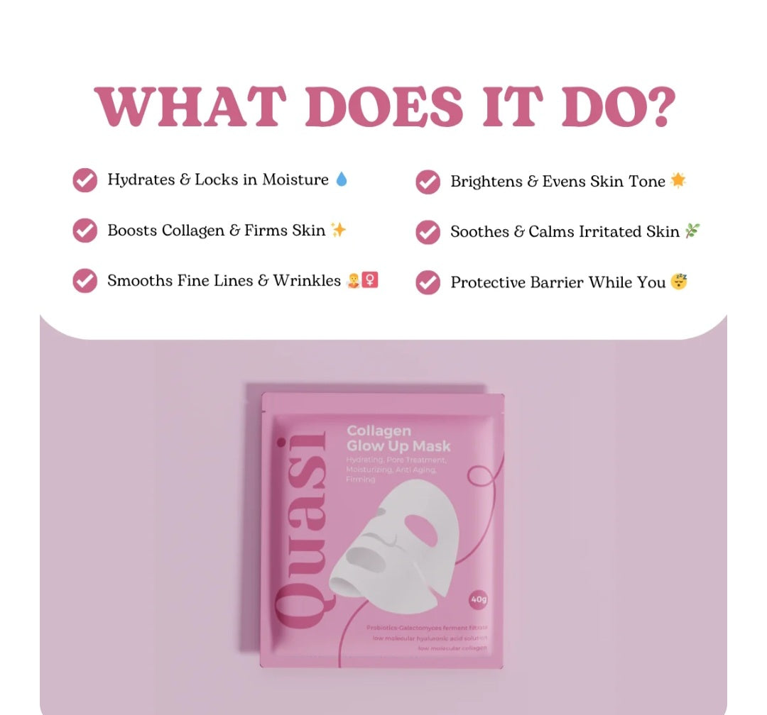 Quasi collagène glow up 4 pack mask