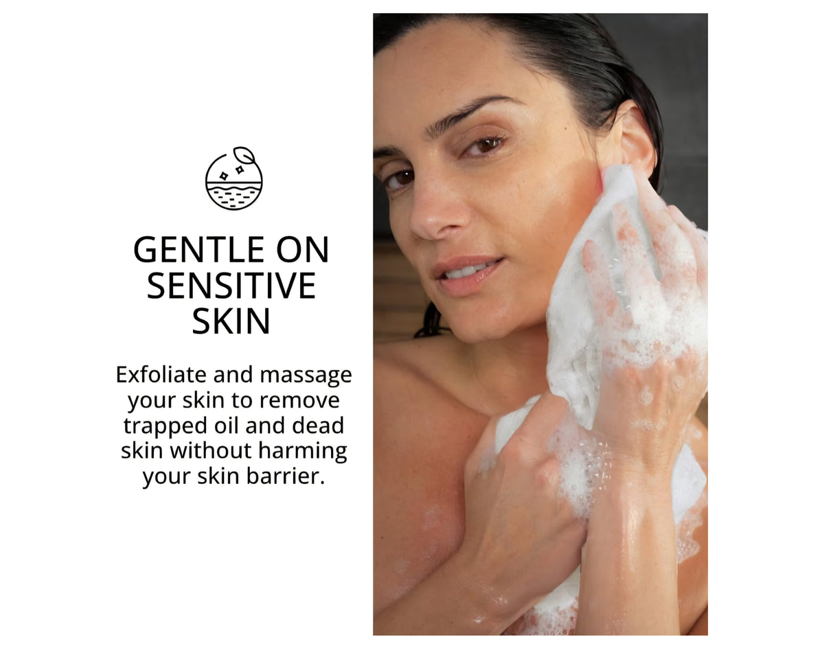 Sima japanese exfoliating shower towel