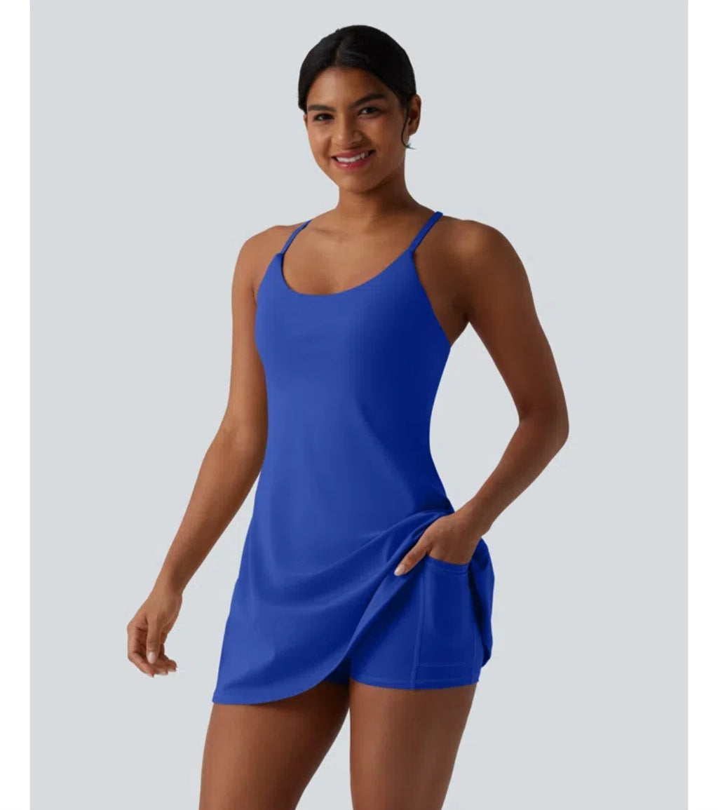 HALARA DRESS WITH BUILT IN SHORT SIZE SMALL