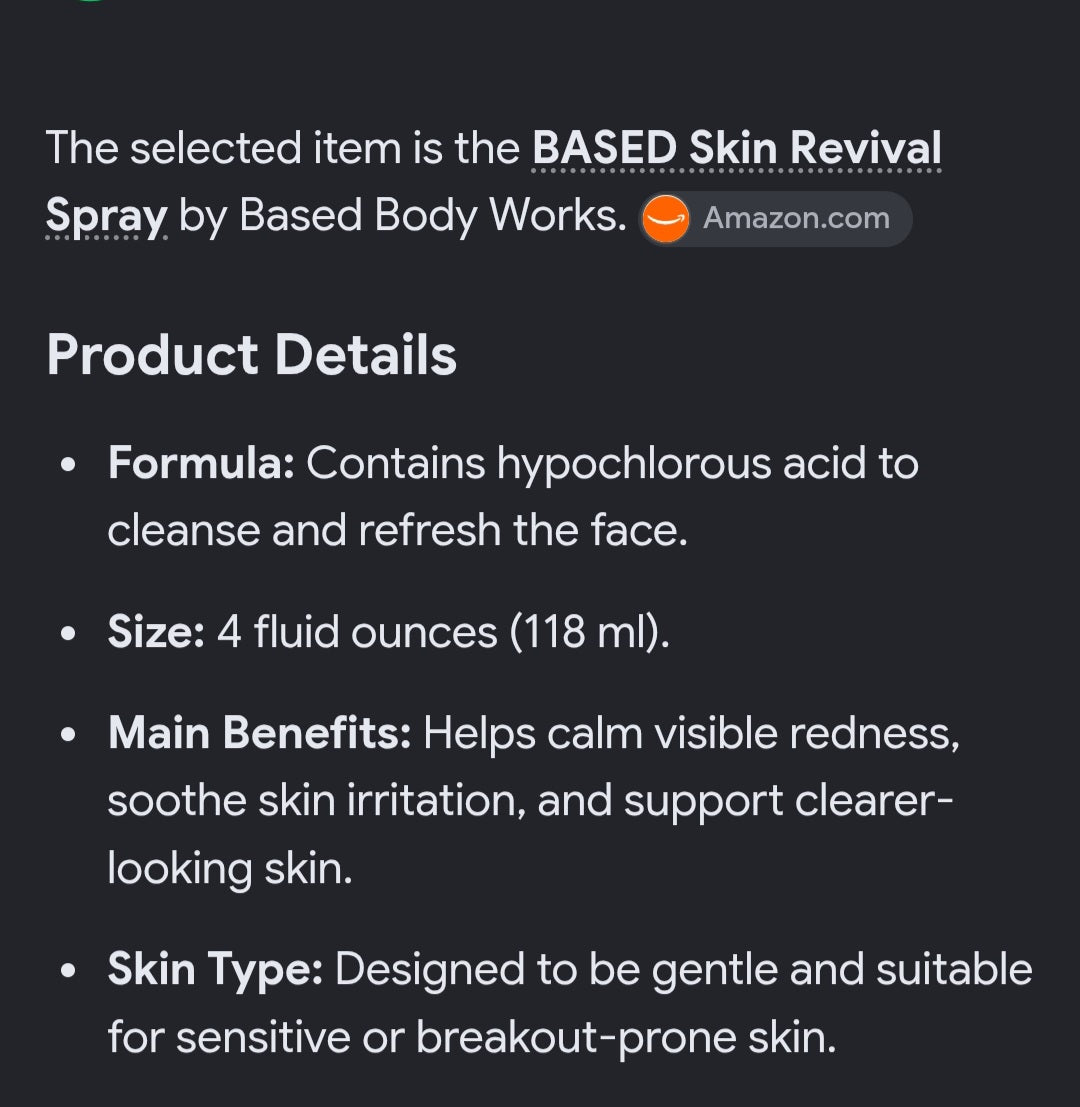 BASED SKIN REVIVAL SPRAY