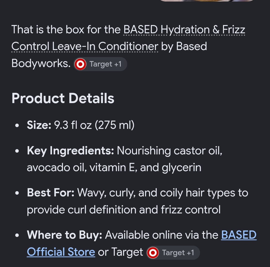 BASED LEAVE IN CONDITIONER