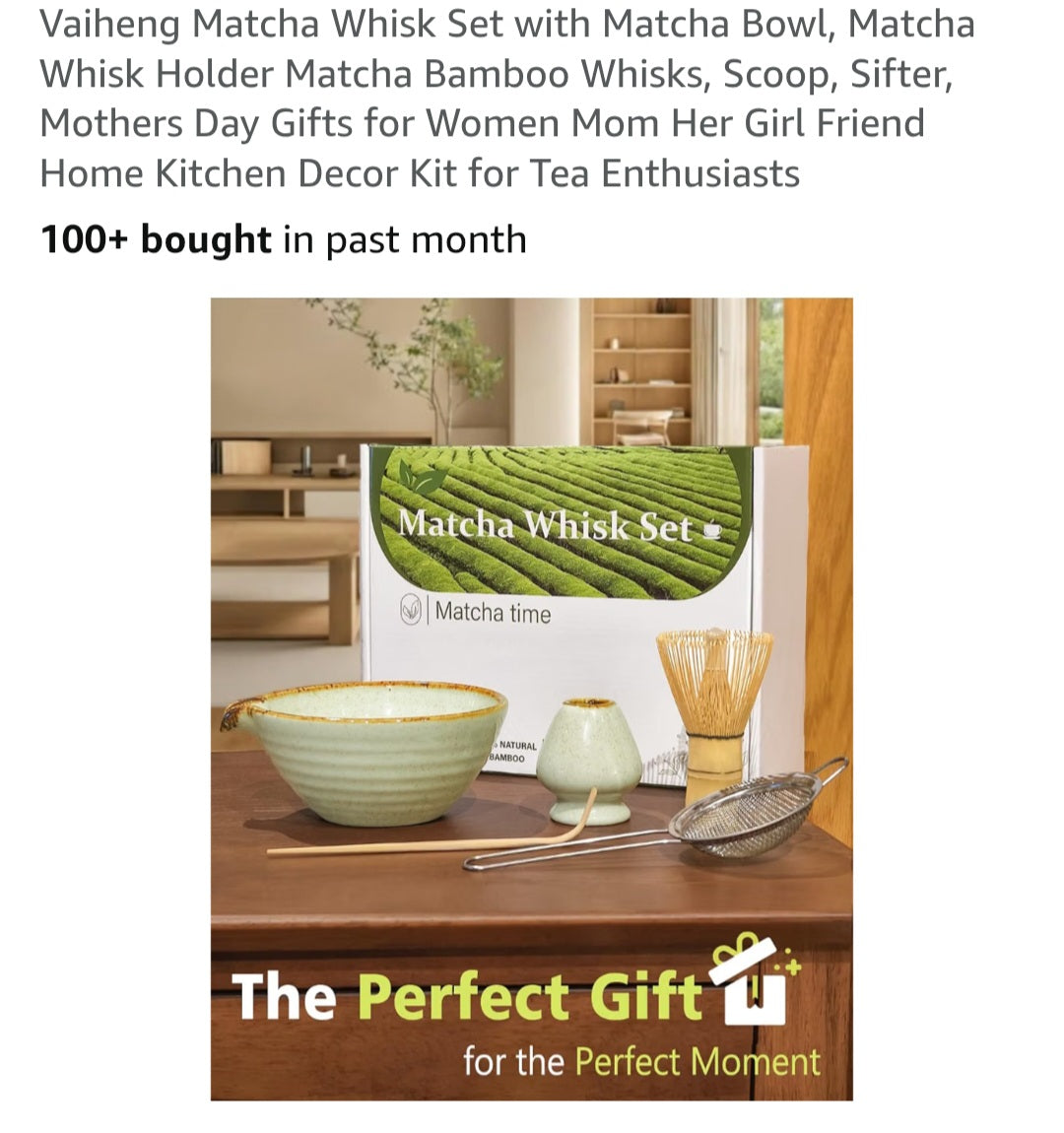 Matcha whisk set