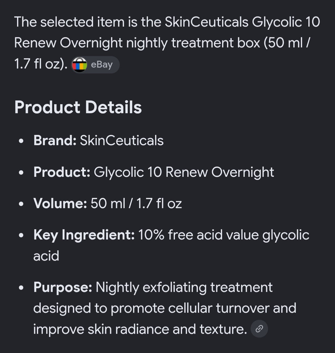 SkinCeuticals Glycolic 10 Renéw overnight 1.7oz
