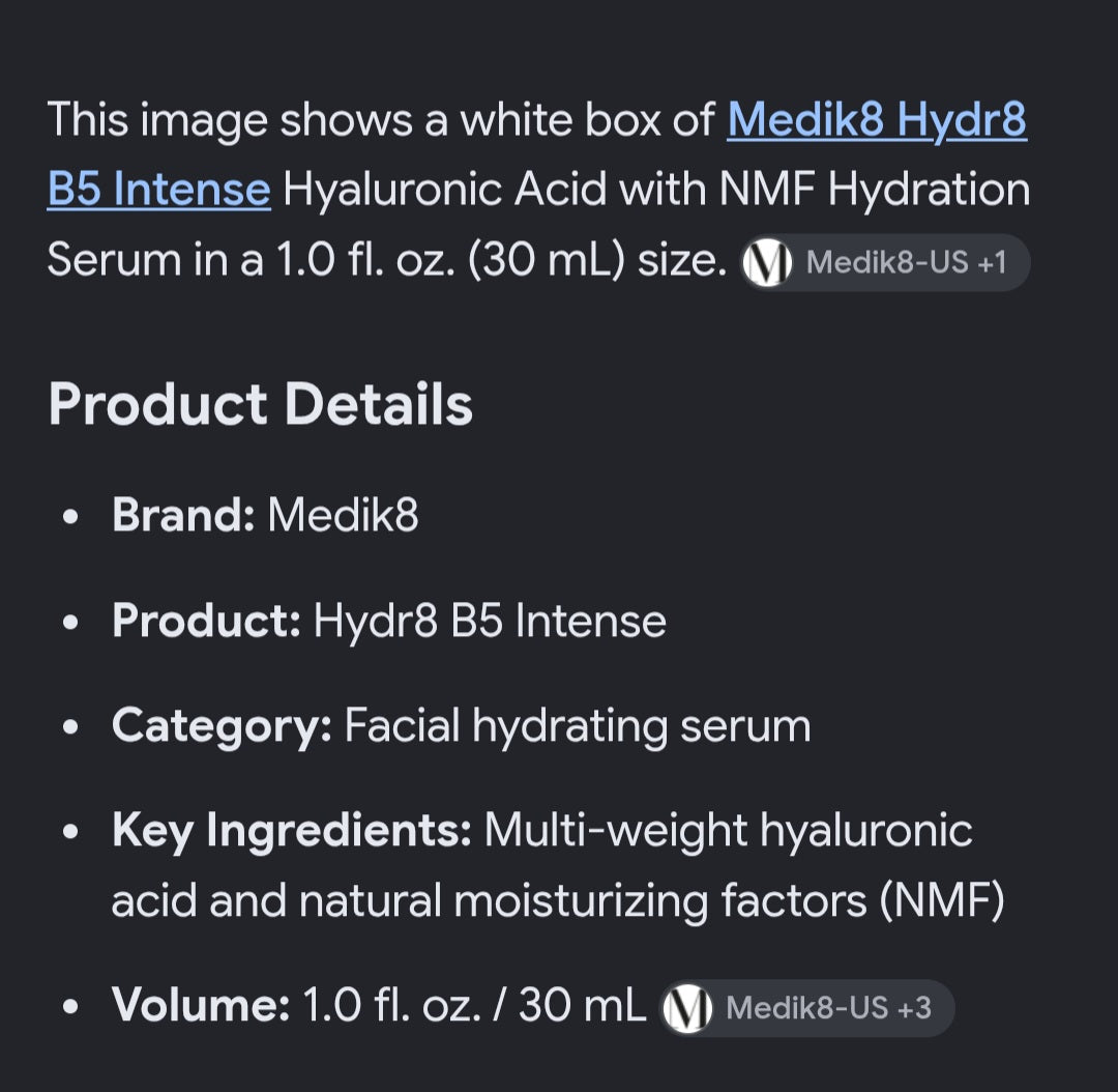 Medik8 Hydr8 B5 intense