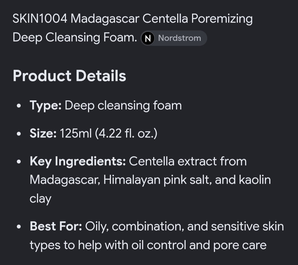 Centella Deep cleaning foam and light gel cream for face
