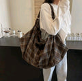 Flannel bag large Hobo