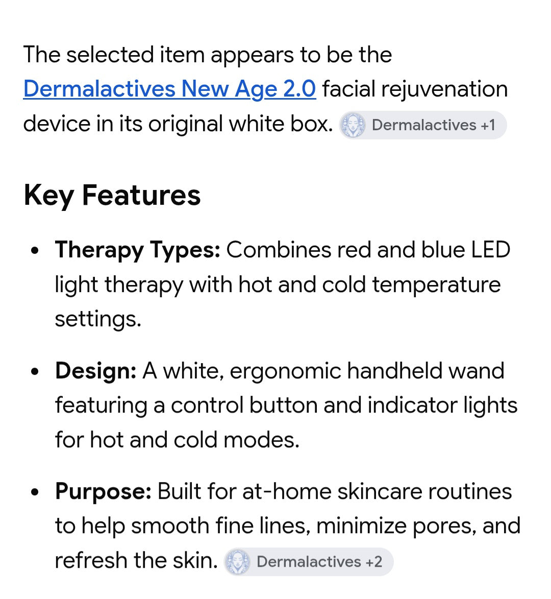 Dermalactives new age 2.0